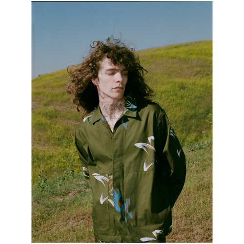 фото Куртка jungles jungles tribal flower minmal-work jacket, зеленый, l