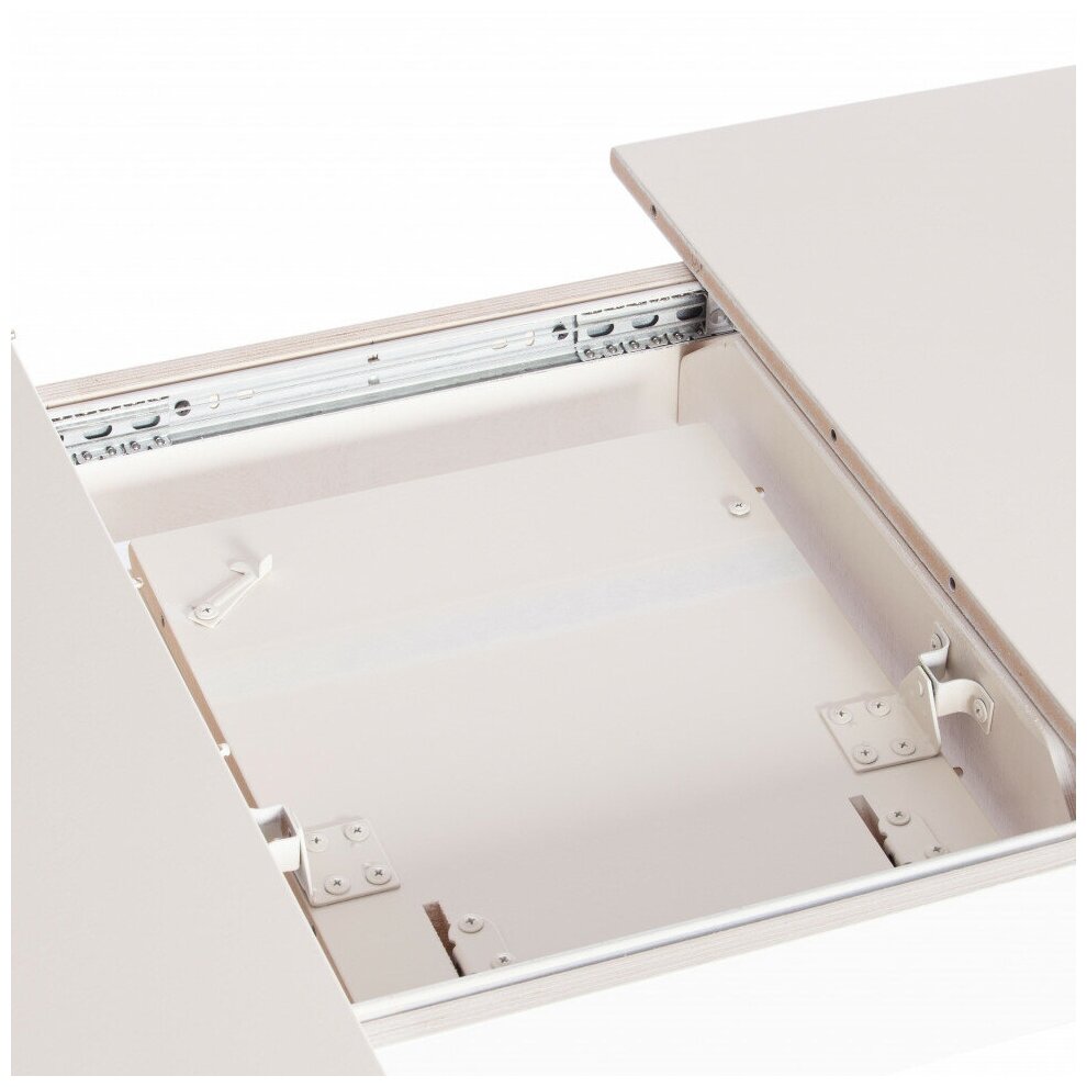 Стол для кухни обеденный TetChair CATERINA PROVENCE, бук, мдф, 100+30x70x75 см, Ivory white - фотография № 7