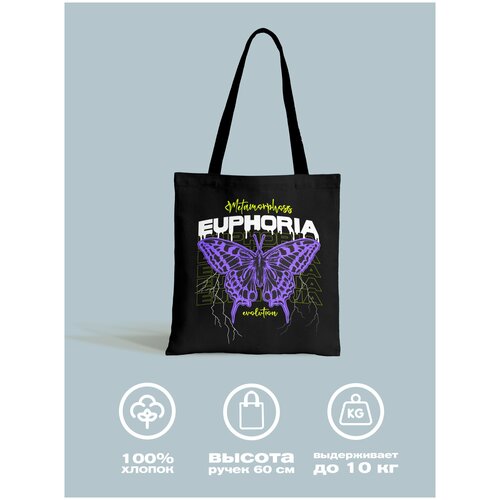 фото Сумка-шопер 35х40 "crazy getup" рис 16606-1 butterfly