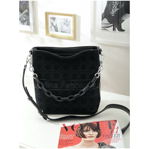 фото Женская сумка хобо velina fabbiano среднего размера