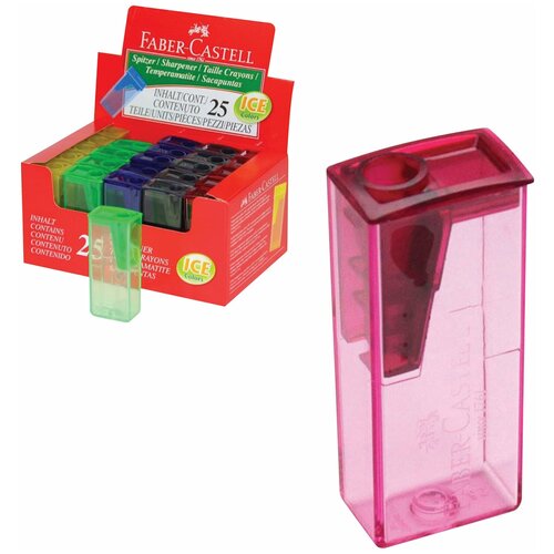 Точилка FABER-CASTELL 581525, комплект 25 шт. faber castell точилка jelly 12 шт микс