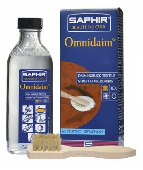 0214 Очиститель для нубука, замши, текстиля и стрейч-материалов Saphir Omni Daim