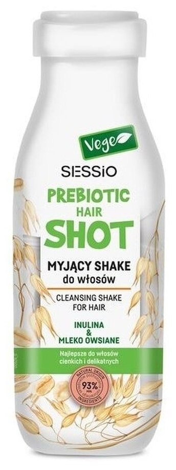 Моющий шейк для волос Sessio Prebiotic инулин и овсяное молоко 350 мл.