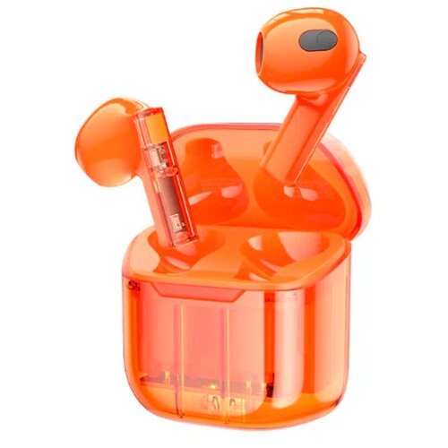 Наушники внутриканальные Borofone BW23 Crystal Bluetooth TWS цвет оранжевый 118500₽