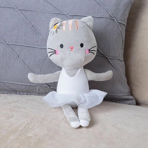 Мягкая игрушка подушка - кошка антистресс 33 см