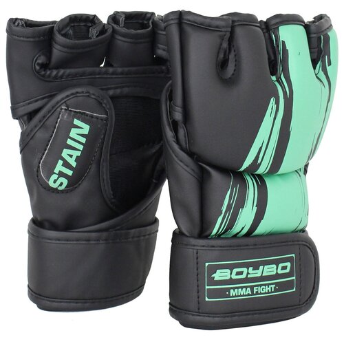 фото Перчатки mma boybo stain bgm311 флекс цв.голубой р.l сима-ленд