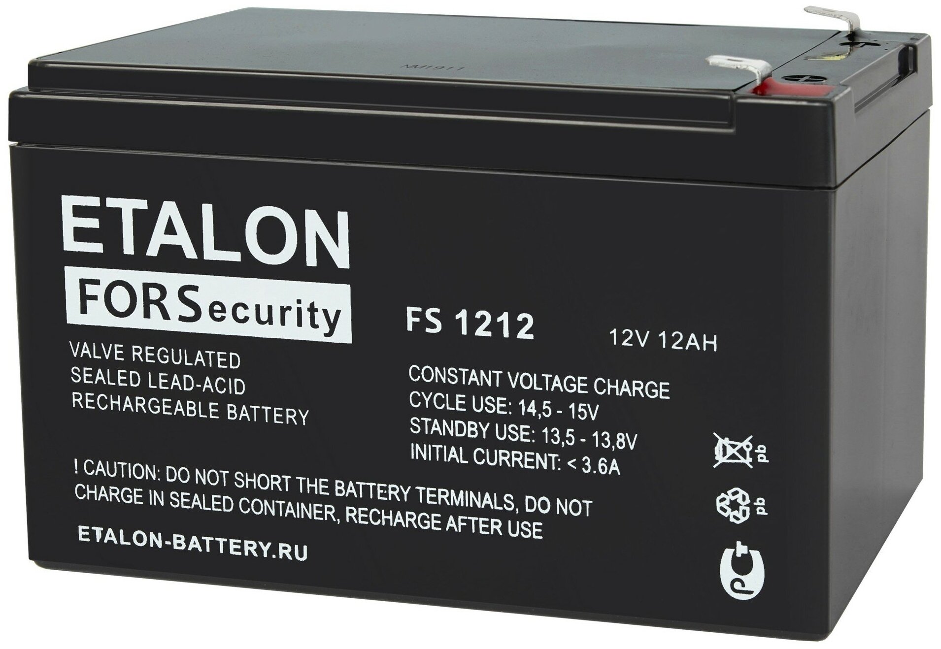 Аккумуляторная батарея ETALON FS 1212 (12В / 12Ач)