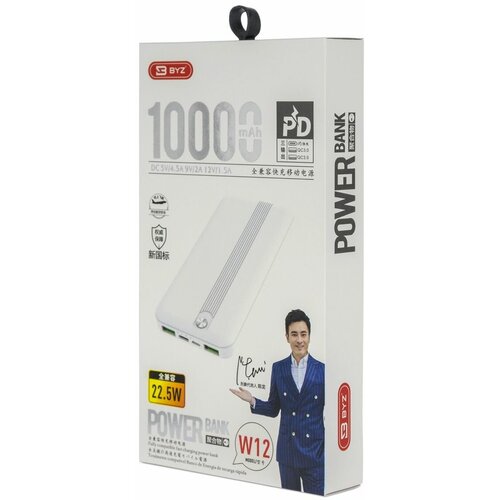 Портативное ЗУ BYZ Power Bank W12 10000 mAh белый 172000₽