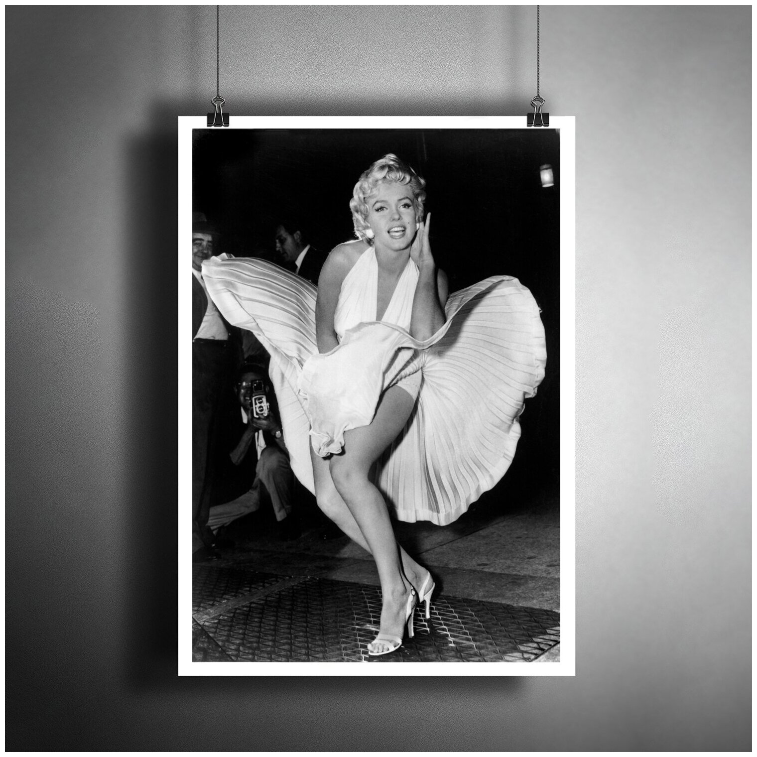 Постер плакат для интерьера "Актриса Мэрилин Монро. Marilyn Monroe"/ Декор дома, офиса, комнаты A3 (297 x 420 мм)