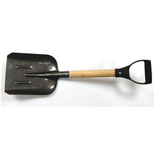 Лопата автомобильная/ подарок мужчине / подарок / ДомовоД ДК036 из рельсовой стали совковая / лопата для снга автомобильная / лопата снеговая / лопата саперная