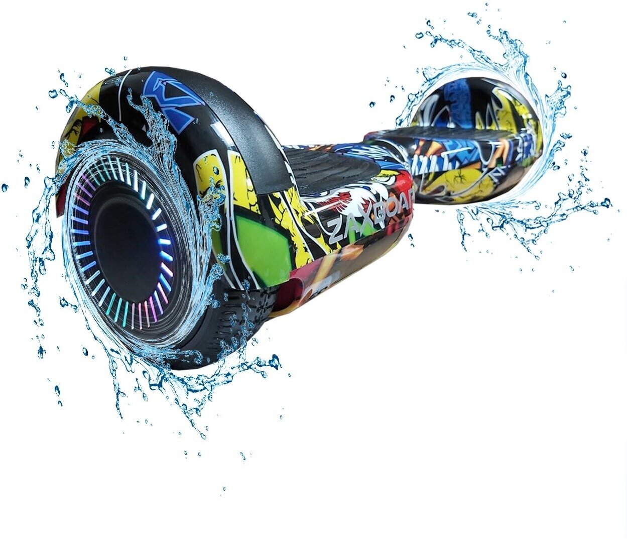 детский гироскутер Zaxboard ZX-7 Aqua Pro (Hip Hop) с влагозащитой IP56 и гарантией 3 года