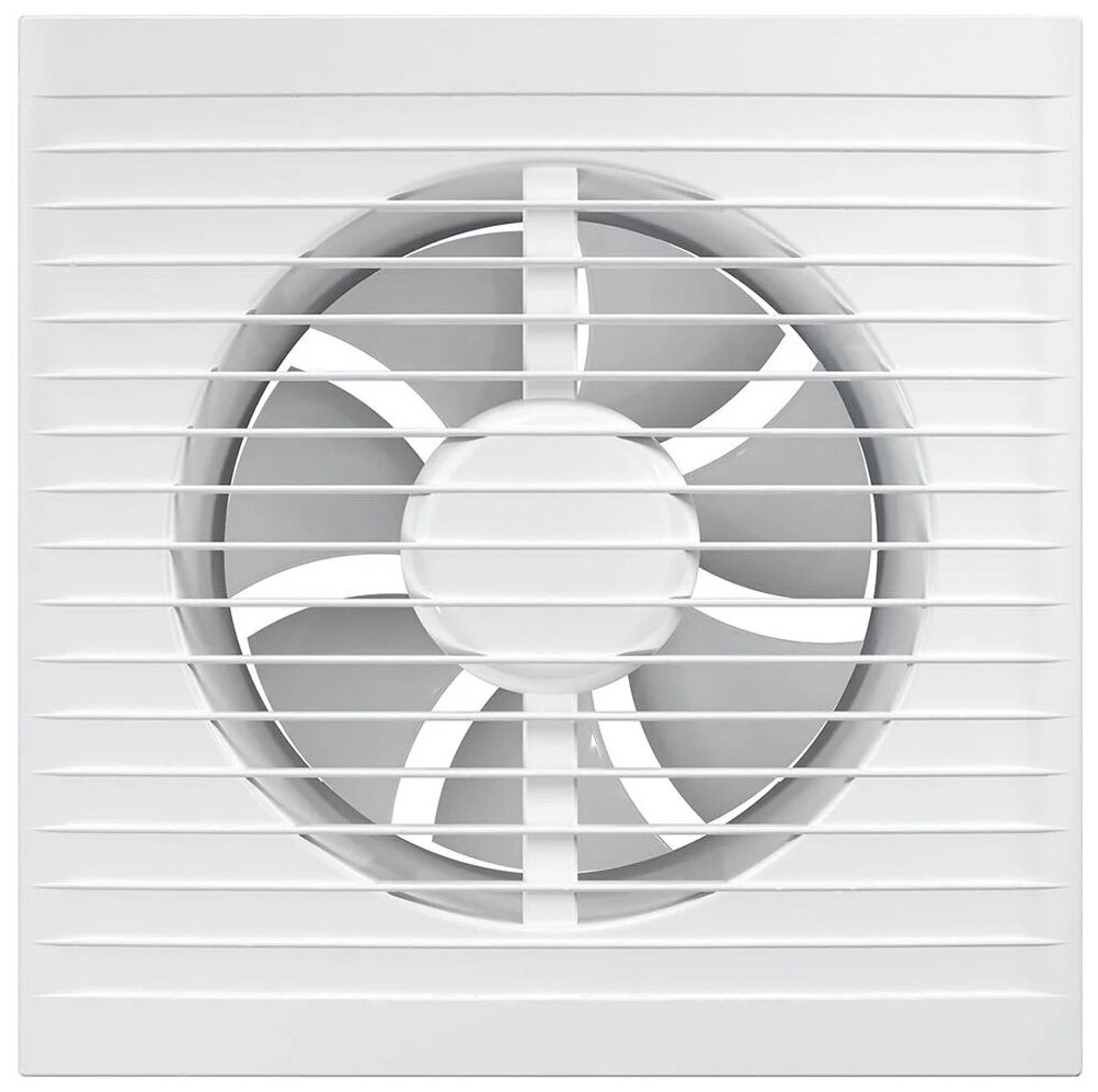 Вентилятор вытяжной осевой AURAMAX A 4, тонкая лицевая панель, D 100 мм, белый - фотография № 9