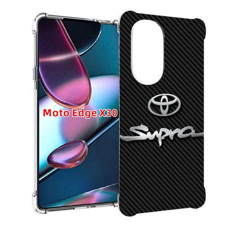 Чехол MyPads toyota тойота 2 для Motorola Moto Edge X30 задняя-панель-накладка-бампер