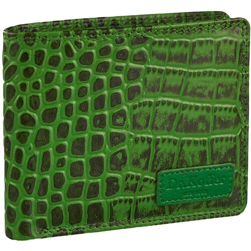 Портмоне Dr.Koffer X510439-49-71, зеленый элегантное портмоне с 1 ой молнией из кожи крокодила портмоне из кожи крокодила