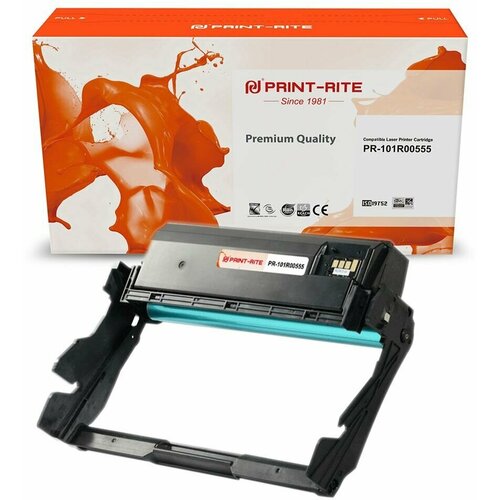 Print-Rite Фотобарабан совместимый ПринтРайт Print-Rite PR-101R00555 101R00555 черный Photoconductor Drum 30K sakura фотобарабан совместимый сакура sakura sa013r00591 013r00591 черный photoconductor drum 90k