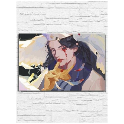 Картина по номерам на холсте игра Overwatch - 11327 Г 60x40