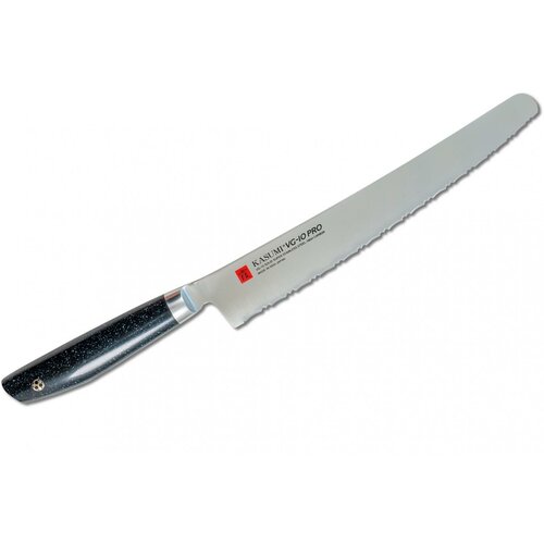 Японский кухонный нож для хлеба KASUMI с лезвием 25см.
