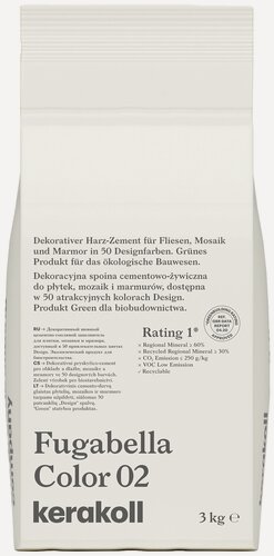 Изображение товара Декоративная затирка Kerakoll Fugabella Color 0-20 3кг №02