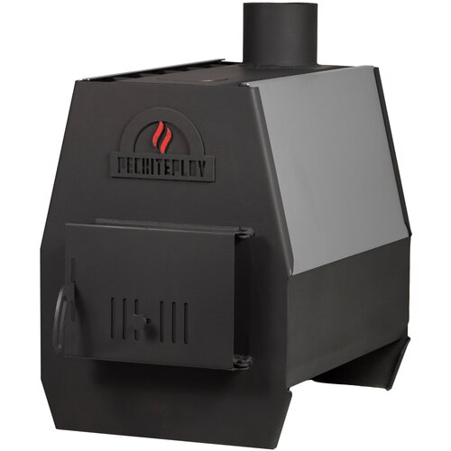 Отопительная печь PECHITEPLOV (графит) 50м3, 3 кВт, варочная печь, печи отопительные для дачи и гаража