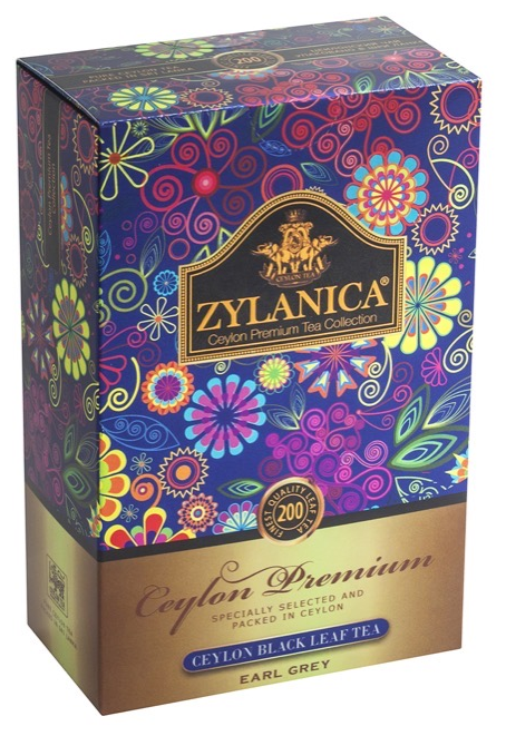 Чай черный Zelanica / Зеланика Ceylon Premium Earl Grey с бергамотом 200 гр