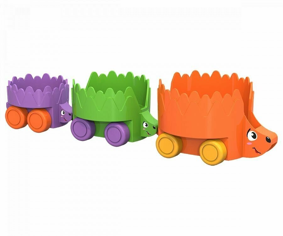 Набор игрушек на колесах "Ежики" 480558 Нордпласт - фото №17
