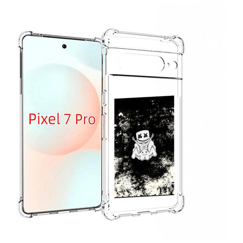 Чехол MyPads маршмеллоу-френдс для Google Pixel 7 Pro задняя-панель-накладка-бампер чехол mypads маршмеллоу френдс для iphone 14 plus 6 7 задняя панель накладка бампер