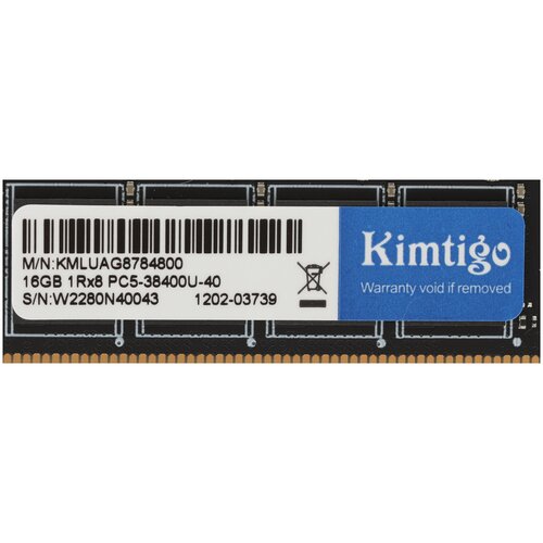 Оперативная память Kimtigo DDR5 4800 МГц DIMM CL19 403000₽