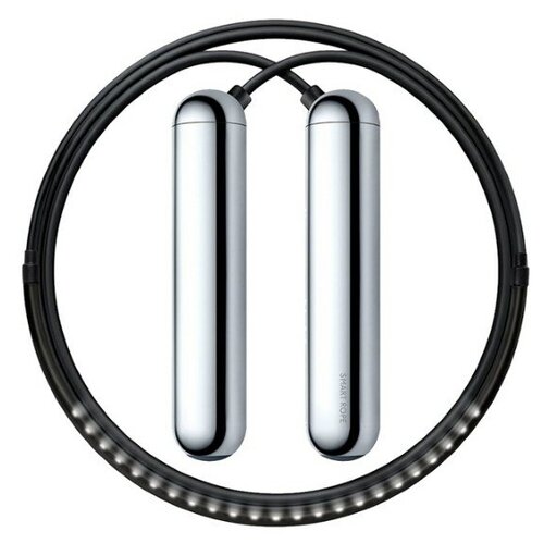 Умная скакалка Smart Rope подключается к смартфону при помощи Bluetooth Размер S 243 см на рост 152 - 163 см Цвет хром 633400₽