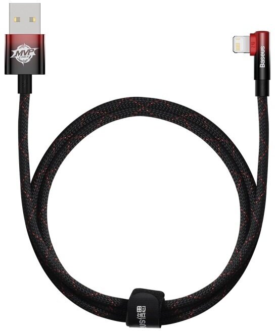 Кабель USB BASEUS MVP 2 Elbow-shaped Fast Charging USB - Lightning 2.4А угловой