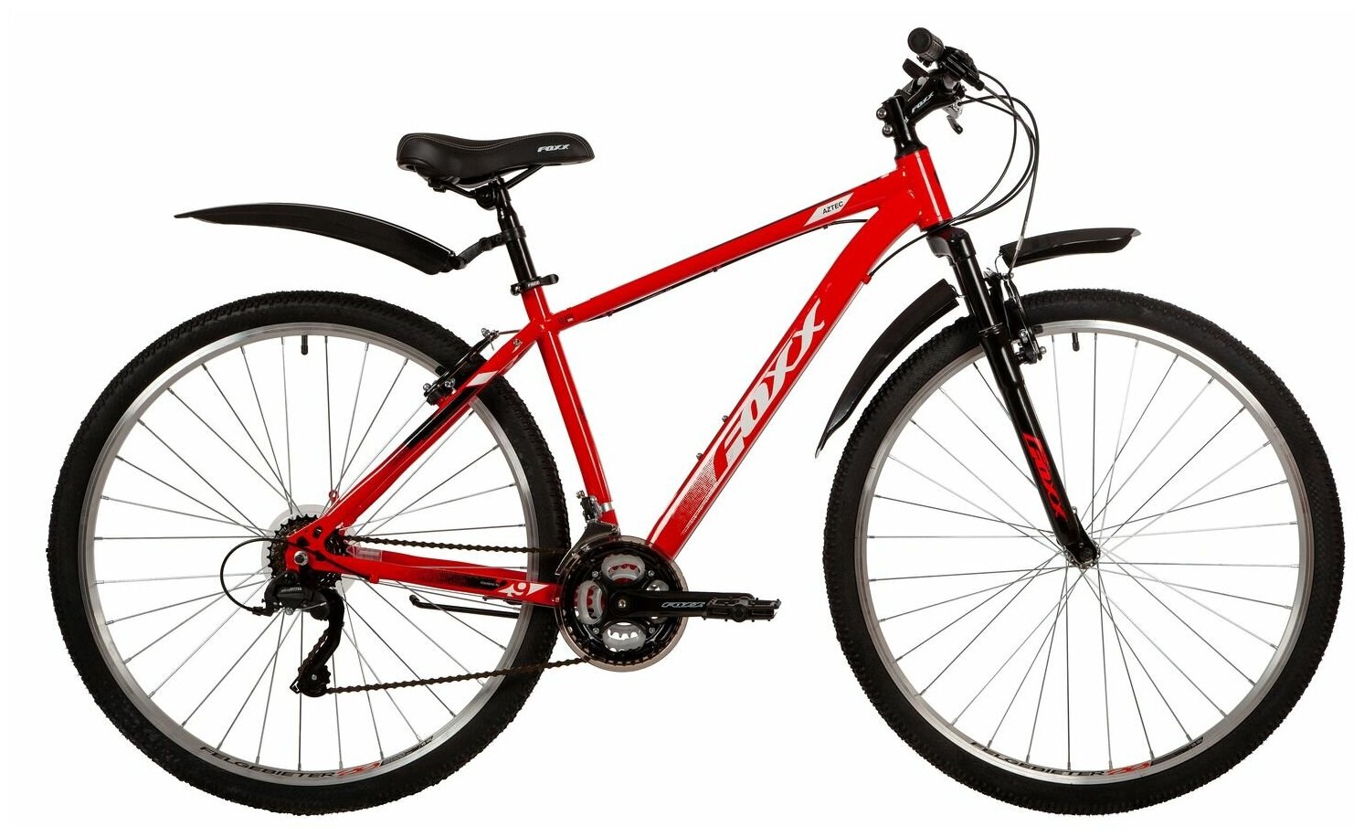 Велосипед FOXX AZTEC 29" (2022) (Велосипед FOXX 29" AZTEC красный, сталь, размер 18")