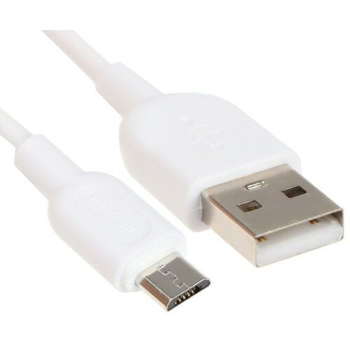 Кабель Smartbuy S01, microUSB - USB, 2.4 А, 1 м, зарядка + передача данных, белый кабель smartbuy s01 type c usb 2 4 а 1 м зарядка передача данных белый