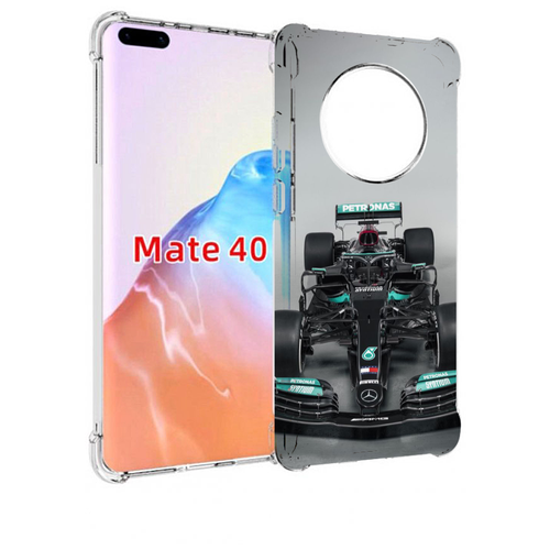 Чехол MyPads формула 1 мерседес для Huawei Mate 40 / Mate 40E задняя-панель-накладка-бампер