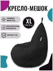 Кресло-мешок PUFON груша XL Мини черный