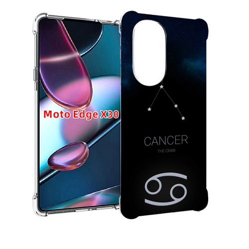 Чехол MyPads знак зодиака рак 2 для Motorola Moto Edge X30 задняя-панель-накладка-бампер