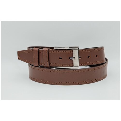 фото Мужской кожаный ремень 130х4 см keppel