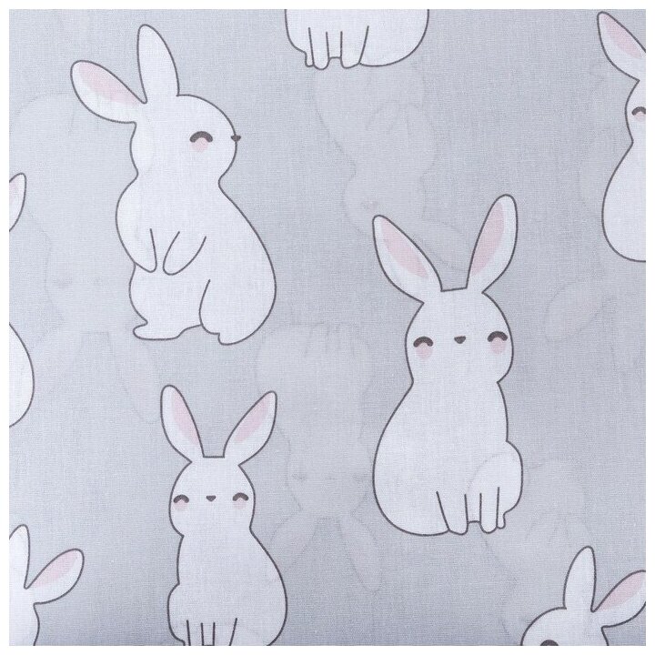 Постельное белье Этель 1,5 сп "Cute rabbit", 143х215 см, 150х214 см, 50х70 см -1 шт