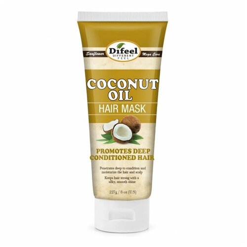 Difeel Питательная маска для волос с кокосовым маслом Coconut Oil Premium Hair Mask, 236 мл