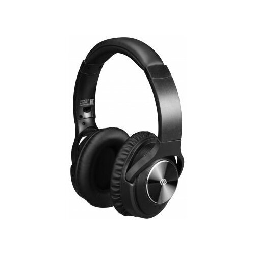 Гарнитура Digma накладные BT-20 ANC черный беспроводные bluetooth оголовье BT20 194400₽