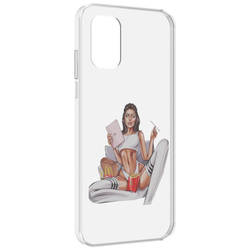 Чехол MyPads Модная-иллюстрация-девушки женский для Nokia G21 задняя-панель-накладка-бампер чехол mypads модная иллюстрация девушки женский для realme 10s задняя панель накладка бампер