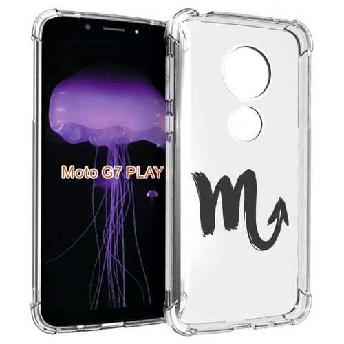 Чехол MyPads знак-зодиака-скорпион-7 для Motorola Moto G7 Play задняя-панель-накладка-бампер