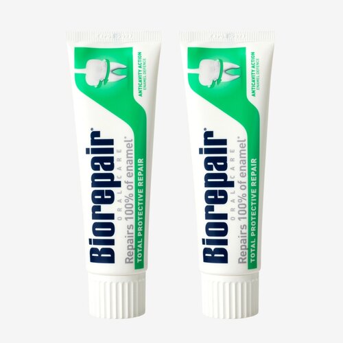 Зубная паста Biorepair Total Protective Repair, 75 мл, белый-зеленый