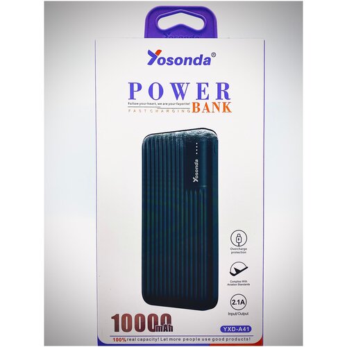 Портативный аккумулятор Yosonda YXD-A41 10.000 mAh / Power Bank для iPhone, Samsung, Redmi, Realme, Oppo, Xiaomi, Honor, Huawei, Tecno