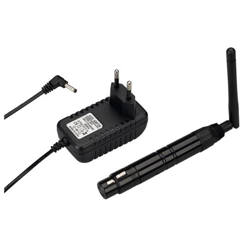 Усилитель SMART-DMX-Receiver Black (5V, XLR3 Male, 2.4G) (Arlight, IP20 Металл, 5 лет)