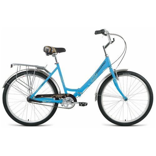 Складной велосипед Forward Sevilla 26 30 год 2021 цвет Синий-Серебристый ростовка 185 1529000₽