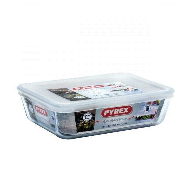 Форма для духовки Pyrex Cook&freez с крышкой, 22x17x6 см - фотография № 5