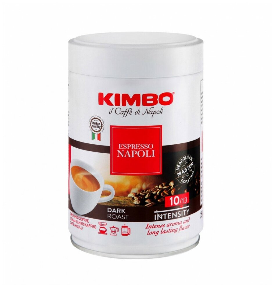 Кофе молотый Kimbo Espresso Napoletano банка 250гр