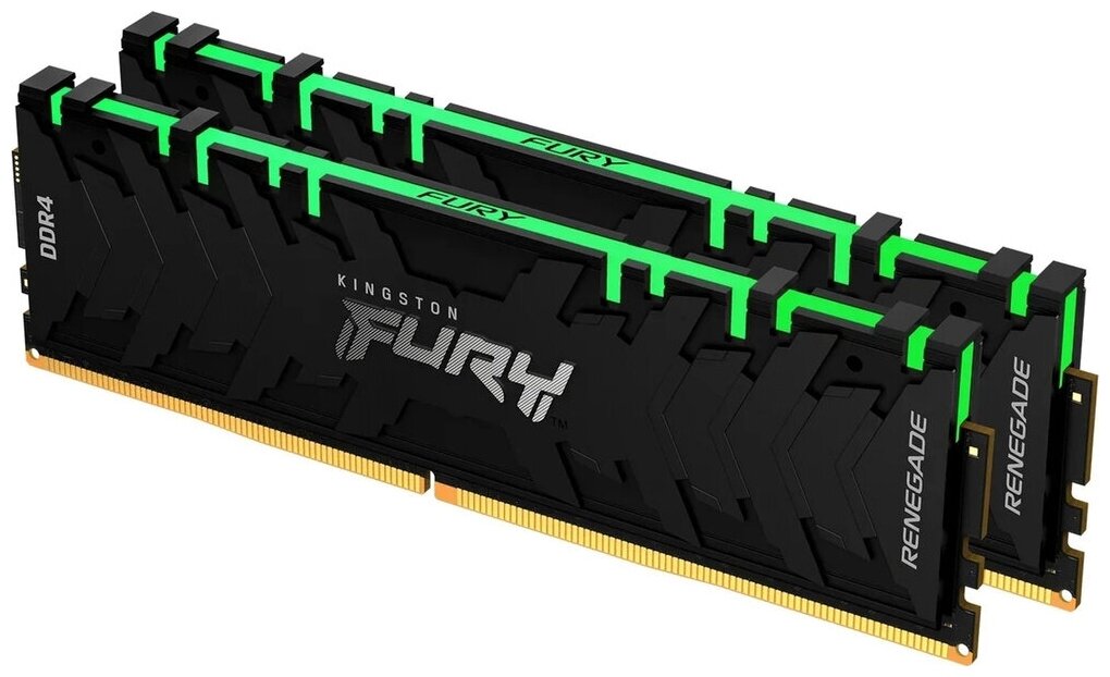 Оперативная память Kingston DRAM 64GB 3200MHz DDR4 CL16 DIMM (Kit of 2) FURY Renegade RGB EAN: 74061