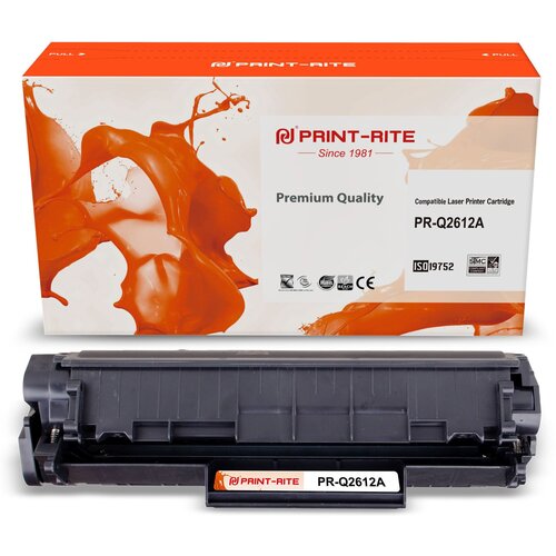 Картридж лазерный Print-Rite TFH724BPU1J1 PR-Q2612A Q2612A черный (2000стр.) для HP LJ 1010/1012/1015/1018/1020/1020Plus/1022/3015/3020 print rite картридж совместимый принтрайт print rite pr q2612a q2612a черный 2k