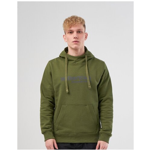 фото Толстовка we don’t care basic logo hoodie khaki