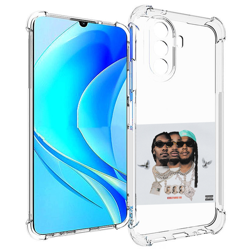 Чехол MyPads Migos - Culture III для Huawei Nova Y70 / Nova Y70 Plus (MGA-LX9N) / Huawei Enjoy 50 задняя-панель-накладка-бампер чехол mypads god of war iii для huawei nova y70 nova y70 plus mga lx9n huawei enjoy 50 задняя панель накладка бампер